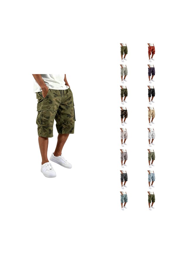 Cargo Pants Casual Pocket Trousers Outdoor Hiking Work Tapered Fit Purpose Blend