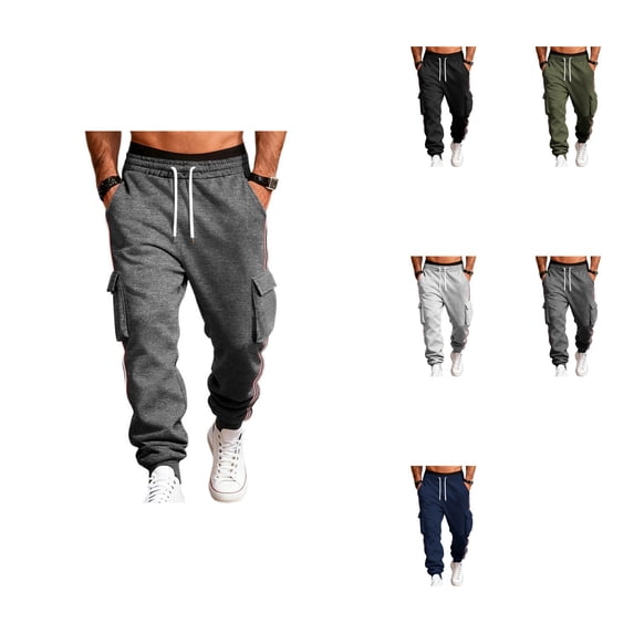 Cargo Pants, Durable Work Trousers with Multiple Pockets, Stretch Fabric for Comfortable Hiking, Casual Streetwear, and Daily Wear, Elastic High Waist, Wide Leg, Baggy Design