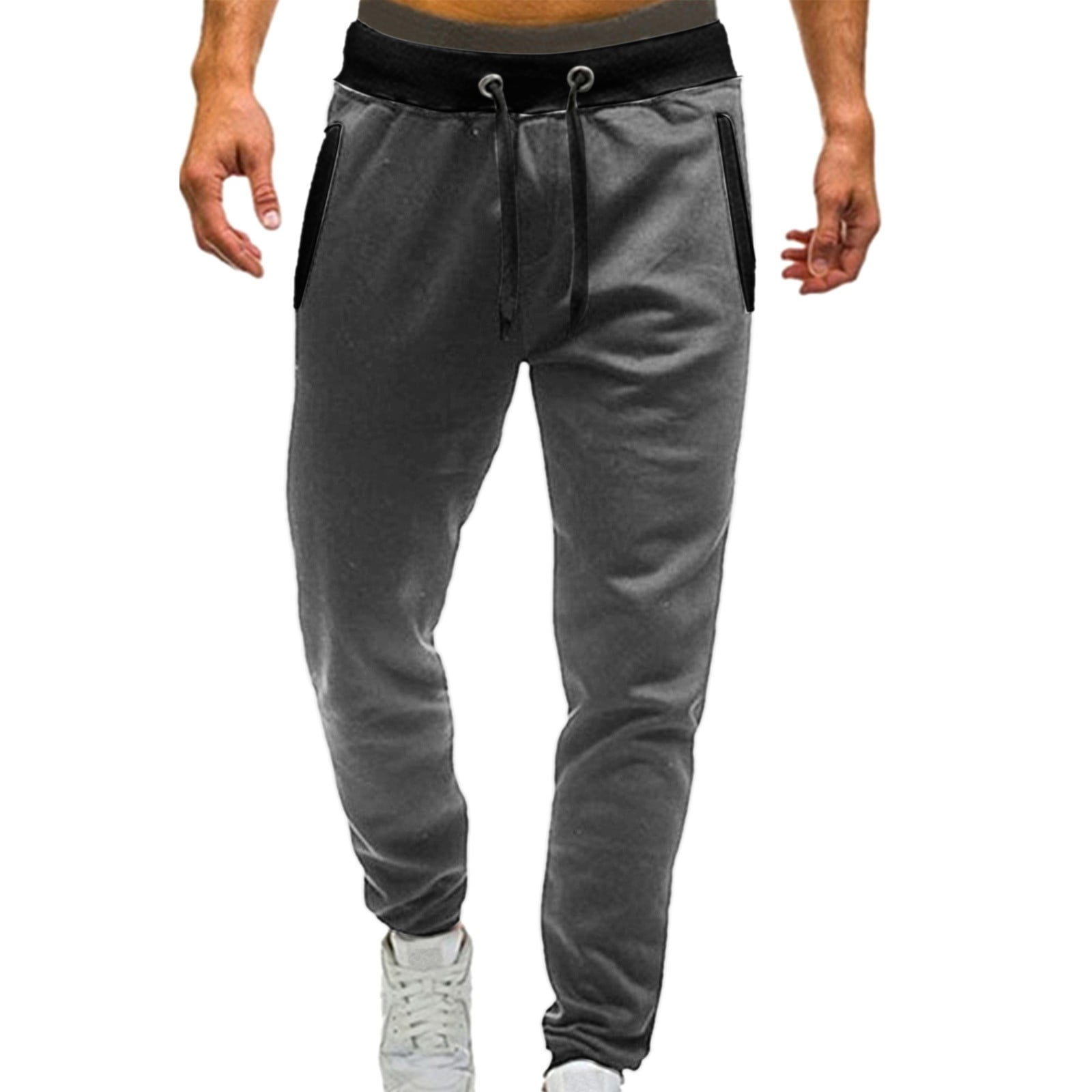 Cargo Pants For Men Men'S Casual Solid Jogging Elastic Mid Waisted ...