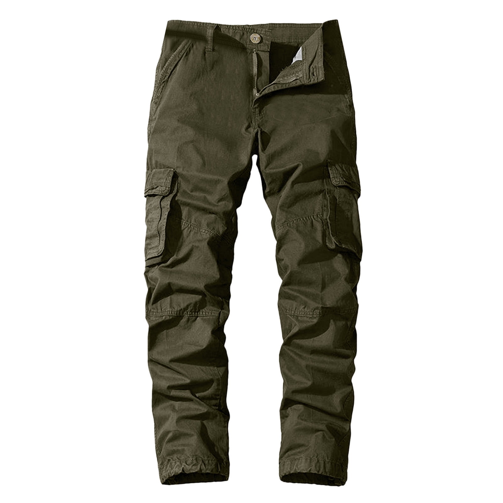 Cargo Pants For Men,Mens Cotton Four Seasons Fashion Simple Solid Color
