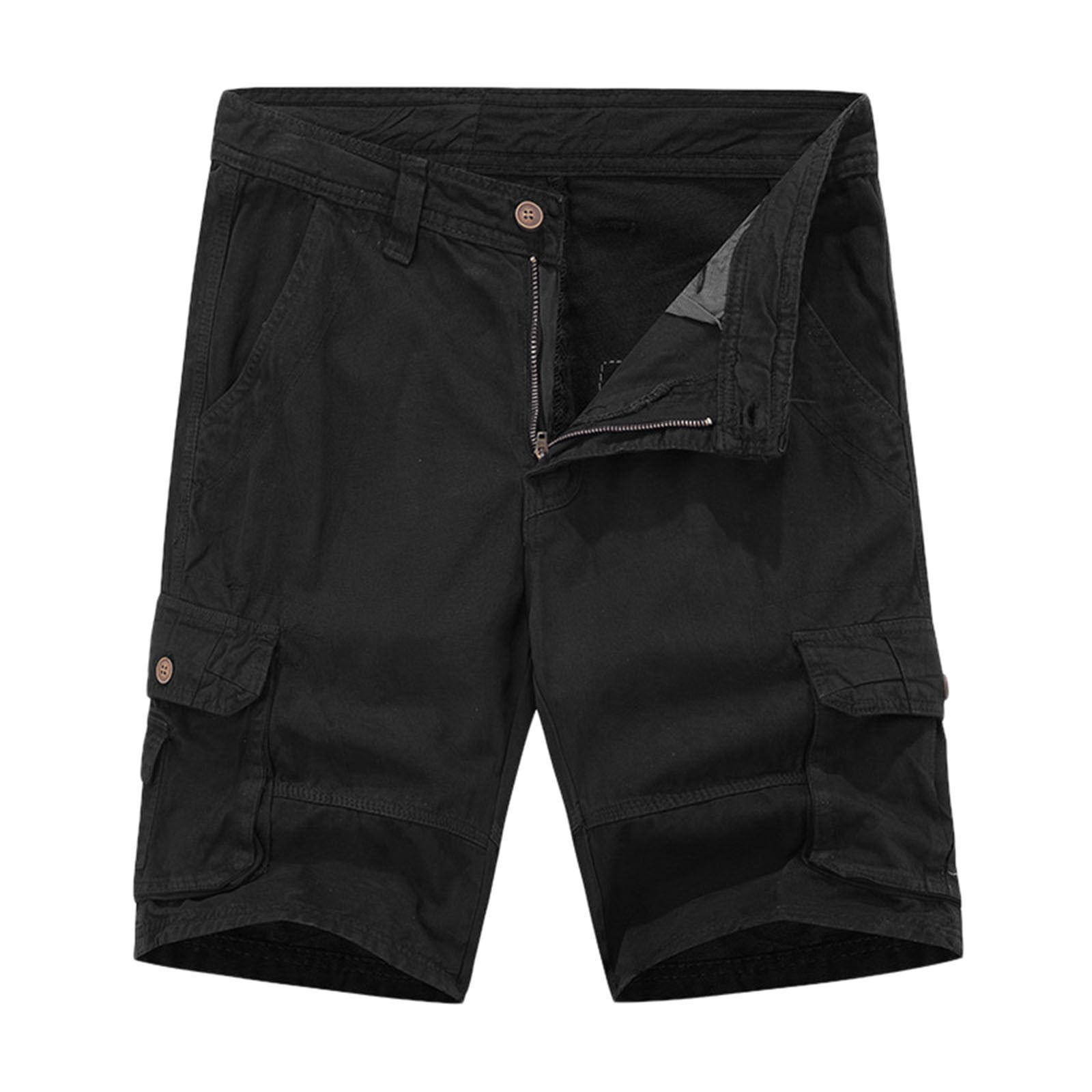 Cargo Pants For Men,Mens Summer Trend Solid Color Overalls Shorts Loose