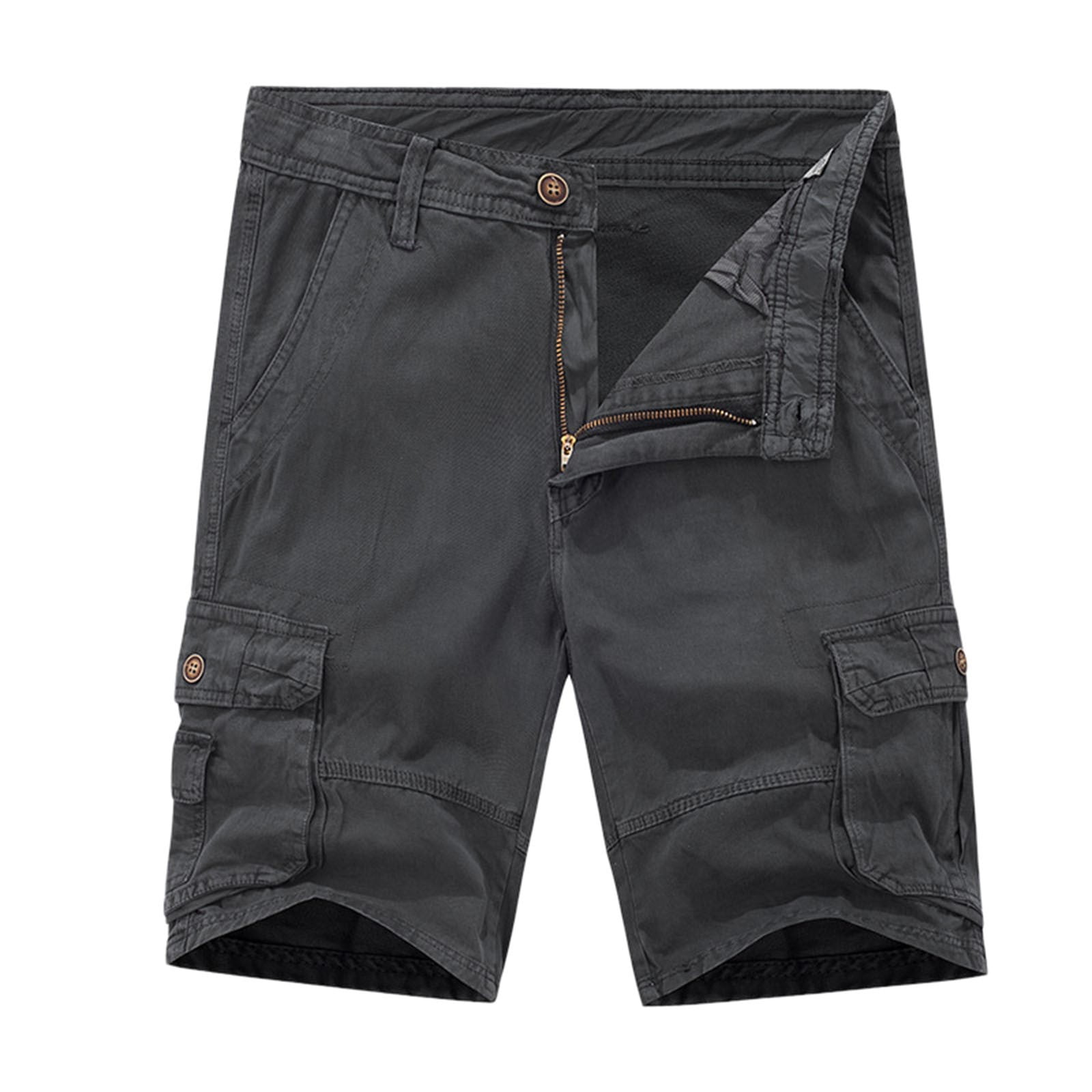 Cargo Pants For Men,Mens Summer Trend Solid Color Overalls Shorts Loose