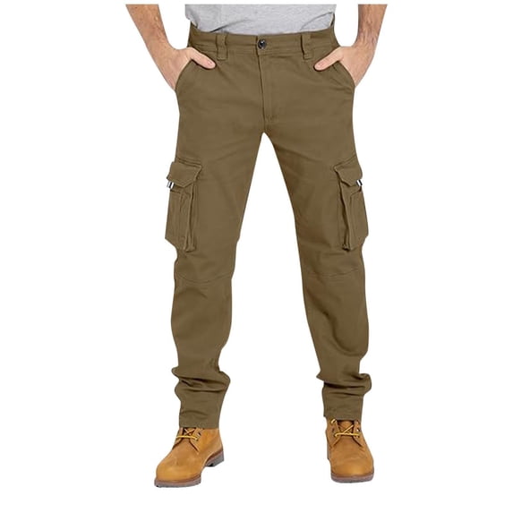 Cargo Pants For Men Relaxed Fit Cargo Work Pant Outdoor Hiking Utility Tactical Pants Lightweight Multi-Pockets