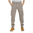 thumbnail image 1 of Cargo Pants For Men Relaxed Fit Cargo Work Pant Outdoor Hiking Utility Tactical Pants Lightweight Multi-Pockets, 1 of 6