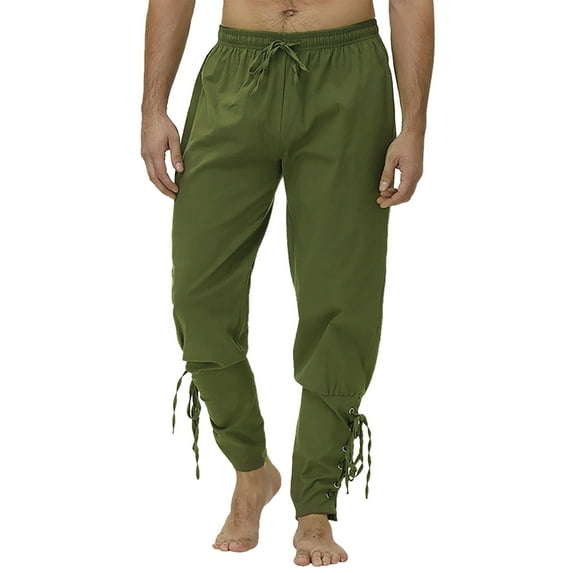 Cargo Pants For Men Relaxed Fit Stretch Pants With Drawstrings Banded Pants Ankle Pants