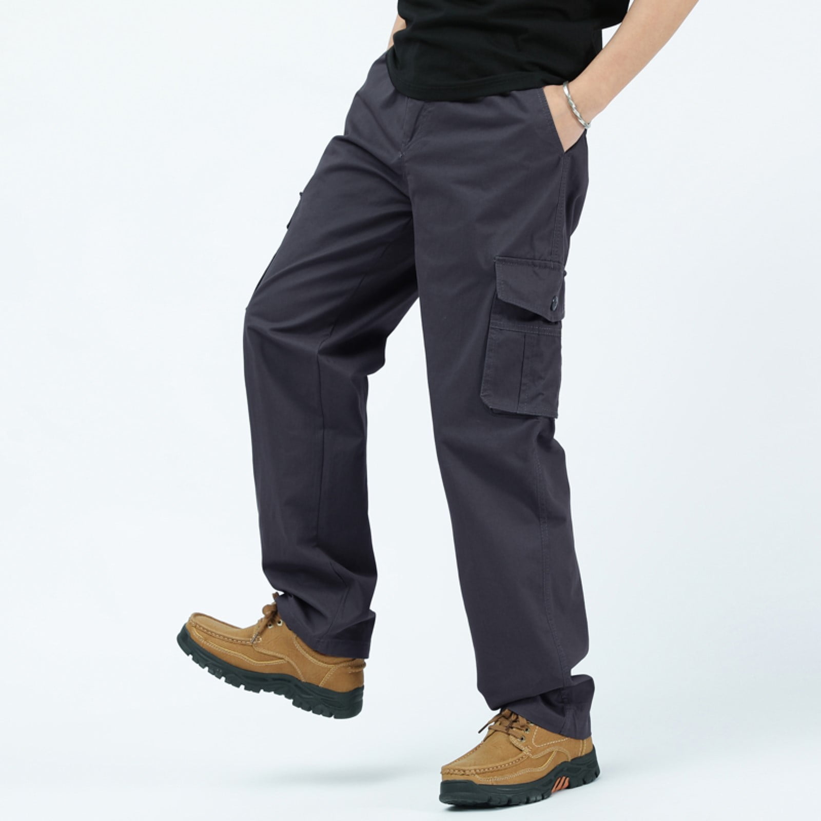 最新 Cargo-Pants-For-Mens-Solid- その他