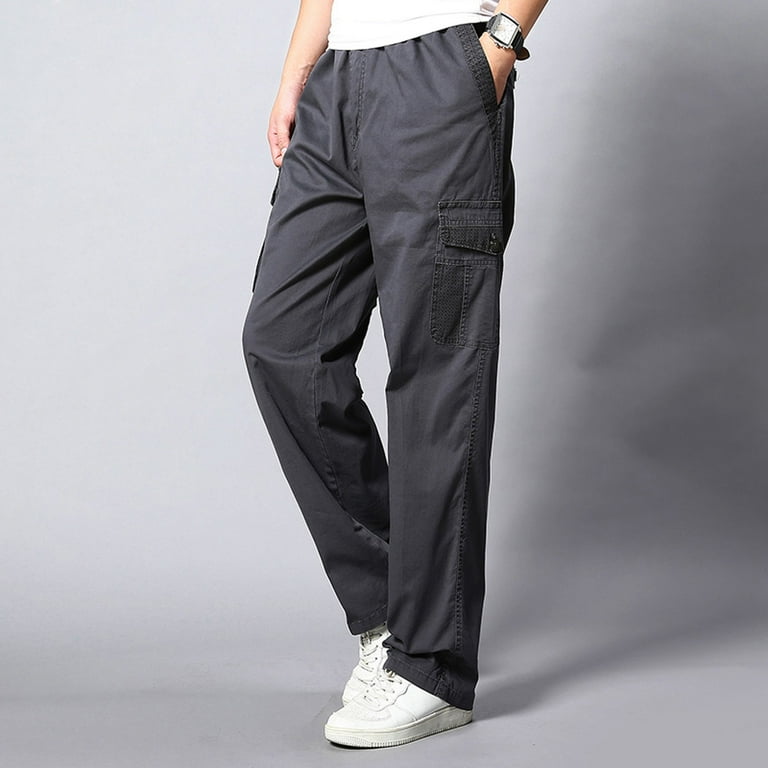 Cargo Pants For Mens Solid Color Summer Casual All Match