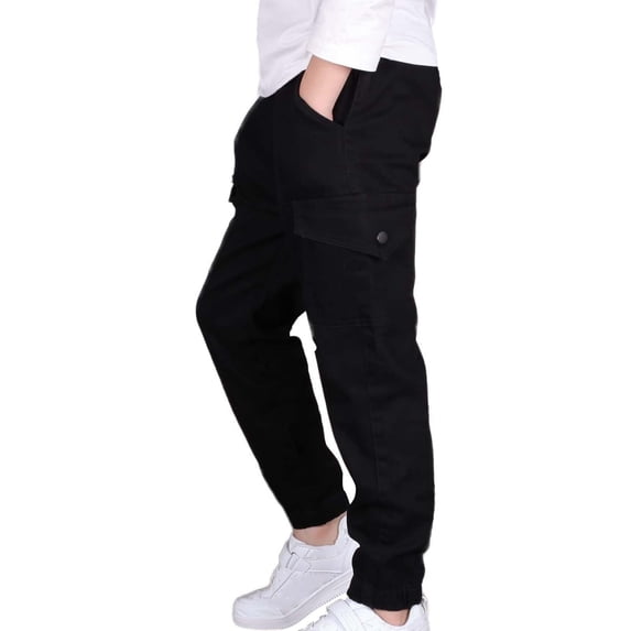 Cargo Pants Kids Elastic Waist Pants Boys Jogger Boys Baggy Cargo Pants Boys Lightweight Pants Boys Pull on Pants Cargo Pants Boys 4-5 Years