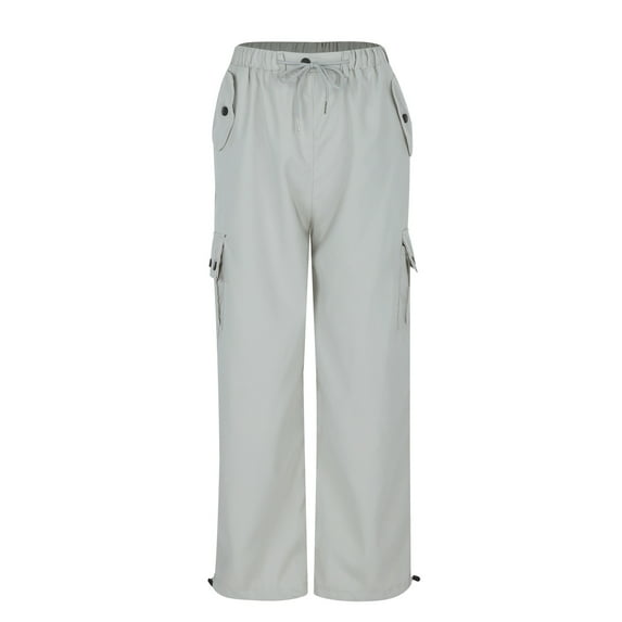 Cargo Pants for Girls Lightweight High Waisted Pants Wide Leg with Pockets Casual Straight Baggy Pants Girls for Girls 7-8 Years