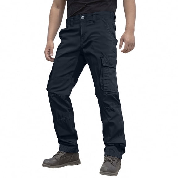 Cargo Pants For Men Big And Tall, Outdoor Rugged Flex Relaxed Fit Pants Para Hombre Jeans Mens Hiking Ripstop Work Pants Men Carpenter Men's Work Utility & Safety Pants Pantalones Xxl Blue