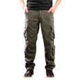 thumbnail image 1 of Cargo Pants for Men Big and Tall Tactical Pants Softshell Pants Windproof and Waterproof Thickened and Warm Fleece Climbing Pants Jogging Sweatpants Pants Army Green 29, 1 of 9