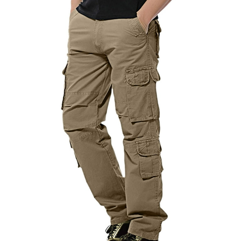 Mens multi pocket joggers hotsell