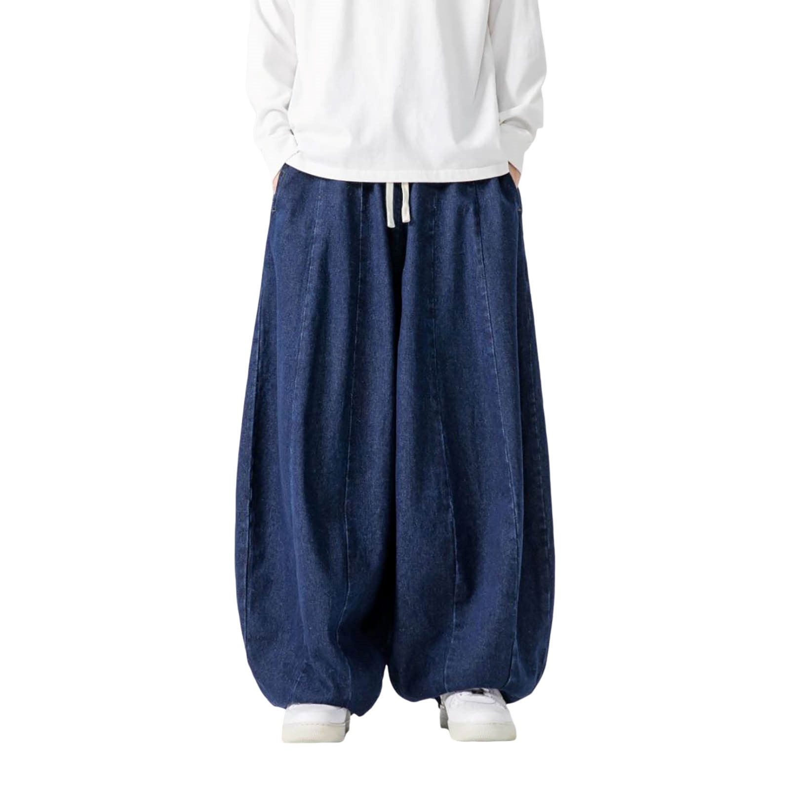 Drawstring Sto Per Cargo Pants for Men Men's Large Size Japanese Retro Loose Harem Casual ...