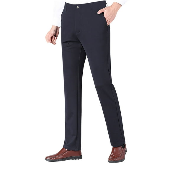 Cargo Pants For Men Men's Stretch Dress Pants Slim Fit Skinny Suit Pants Lightweight Dress Casual Tapered Straight Pant with Pockets Flat Front Pant Twill Relaxed Fit Cargo Pant