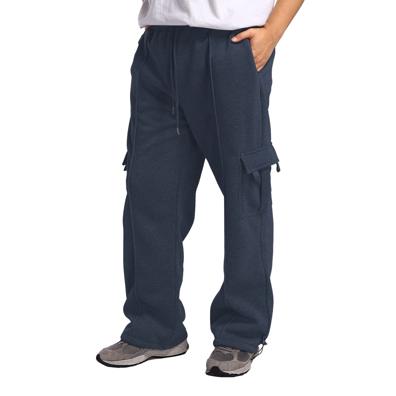 Cargo Pants Men Relaxed Fit Slim Fit Straight Leg Drawstring Elastic ...