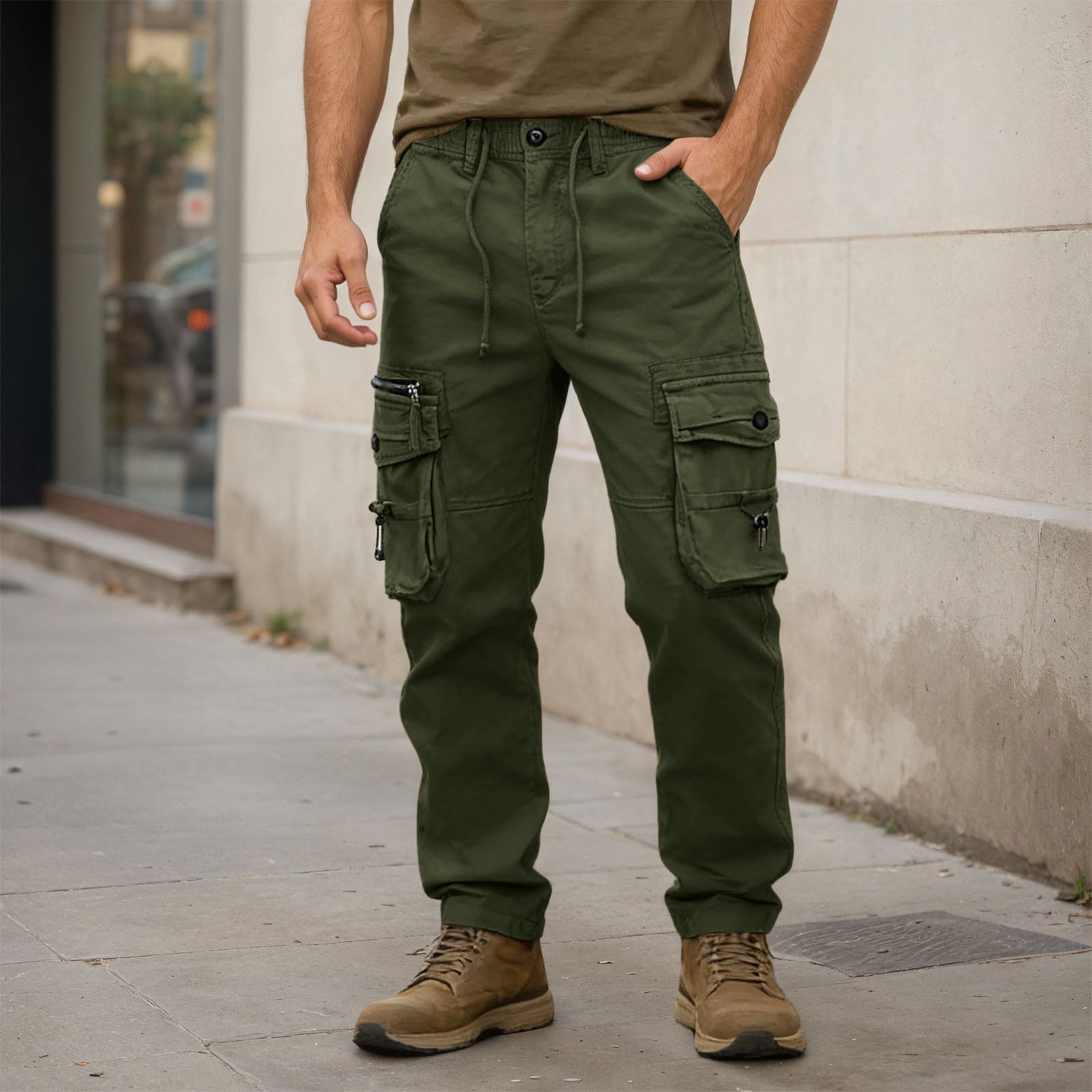 Cargo Pants Men Relaxed Fit Slim Fit Straight Leg Men's Casual Pants ...