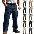 thumbnail image 1 of Cargo Pants Men Ripstop Hiking Breathable Multi Pocket Trousers Relaxed Fit Outdoor Utility Pants for Fishing Construction, 1 of 9