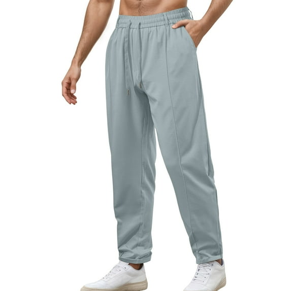 Cargo Pants for Men – Summer Gym Travel Fit Men's Casual Pants For Sports Daily Wear And Settings Lightweight Wide Leg Design Versatile Summer And Autumn Style