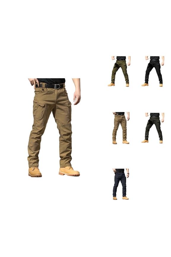 Cargo Pants, Outdoor Training Stretch Soft Windproof Hiking Work Utility Trousers, Water Resistant Relaxed Fit Multi Pockets Ripstop Flex Camo Tactical Pant