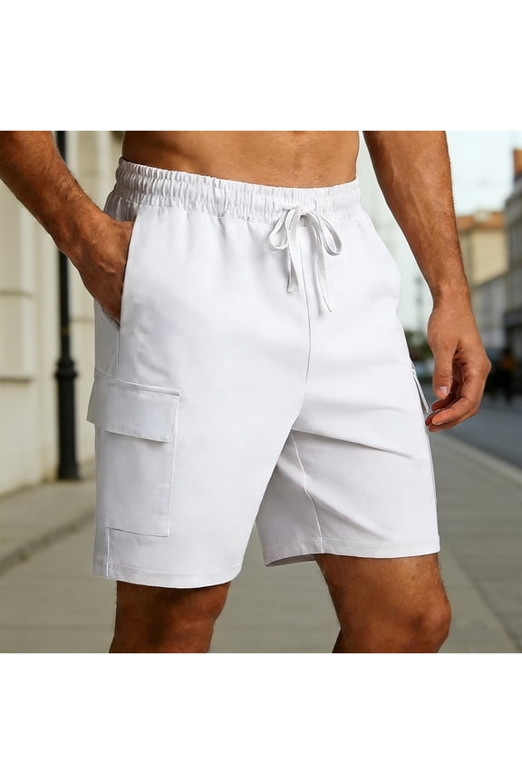 Cargo Pants Straight Leg Twill Utility Work Pants With Multiple Pockets For Outdoor Casual Wear