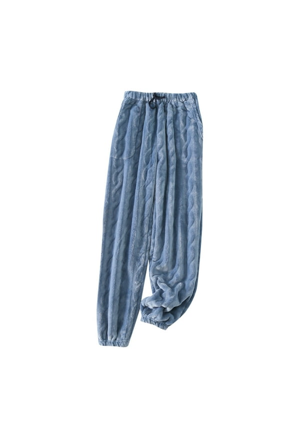 Cargo Pants Women BaggyHotWomen Fashion Flannel Trousers Thickened Plus Velvet Homewear Pajama Pants