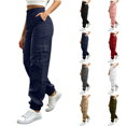 thumbnail image 1 of Cargo Pants for Women Baggy Wide Leg High Waist Work Trousers With Pockets Lightweight Tall Girl Parachute Pant Loose Fit Hiking Carpenter Pants Summer Fall, 1 of 8