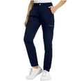thumbnail image 1 of Cargo Pants Women Casual Full Length Elasticated Waist Fall Pants Solid Color Lightweight Quick Dry Walking Hiking Trousers with Pockets Outdoor Straight Fit Bottoms, 1 of 6