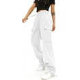 thumbnail image 1 of Cargo Pants Women  High Waist Baggy Cargo Pants Cotton Multiple Pockets Straight Wide Leg Trousers  Pants, 1 of 7