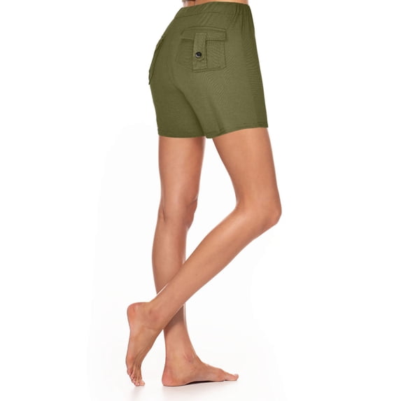 Cargo Pants Women High Waist Yoga Pants with Pockets Casual Capris Joggers Drawstring Cropped Harem Pants Sweatpants