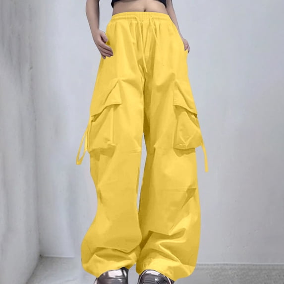 Cargo Pants Women High Waisted Straight Wide Leg Pants Relaxed Fit Women's Casual Pants Womens Baggy Pants