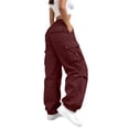 thumbnail image 1 of Cargo Pants for Women Hiking Pants Baggy Baggy High Rise Streetwear Light Weight High Waisted Pants Athletic Baggy Pants Military Pants Jogging Work Pants Construction Utility Pant, 1 of 4