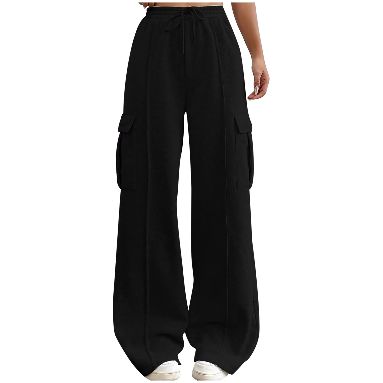 Cargo Pants Women Khaki Stretch Soft Yoga Pants Fall Winter Fashion