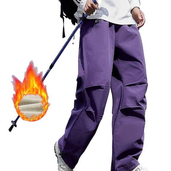 Cargo Pants Women Mid Waisted Parachute Pants with Pockets Loose Baggy Hiking Pants Clothes