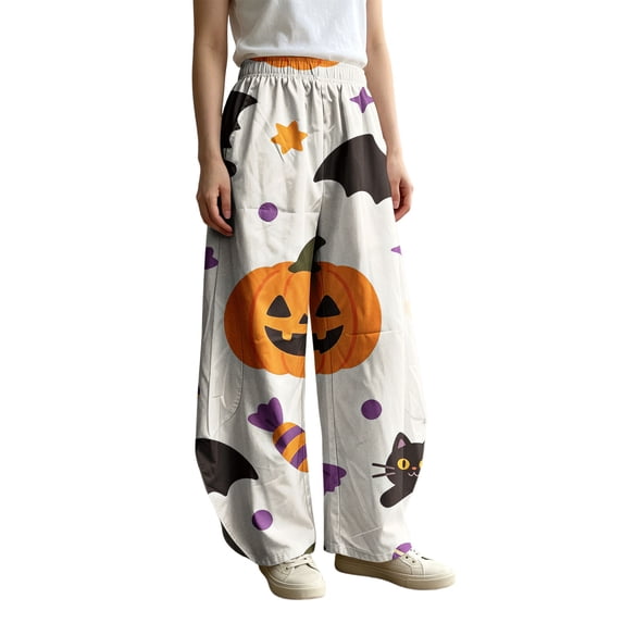 Cargo Pants Women Wide Leg Barrel Baggy Trousers, Elastic High Waist Casual Pants With Pockets Multicolor Fashion Outfits Clothes XL