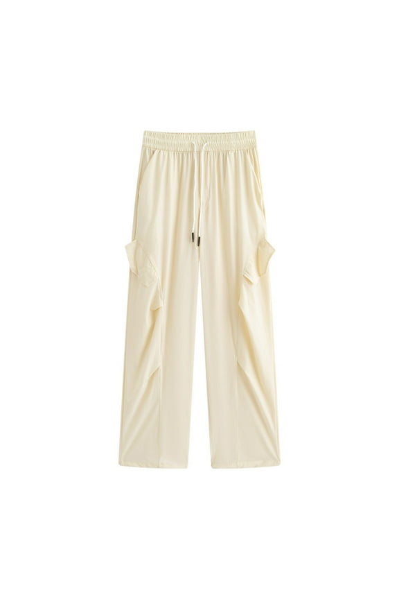 Cargo Pants Women's Cool Summer 2025 Waisted Slim Quick Drying Casual Wide Leg Paratrooper Sweatpants Pants Ladies Tan Dress Pants for Women Business Casual Loose Fitting Pants for Women Casual Cargo
