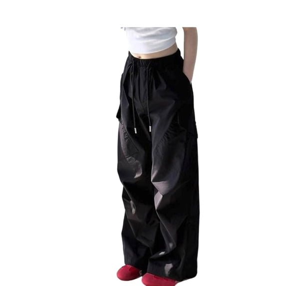 Cargo Pants for Girls Casual Elastic Waist Drawstring Pants Girls Baggy Pants Girls Wide Leg Cargo Pants 5-6 Years Pants Girls