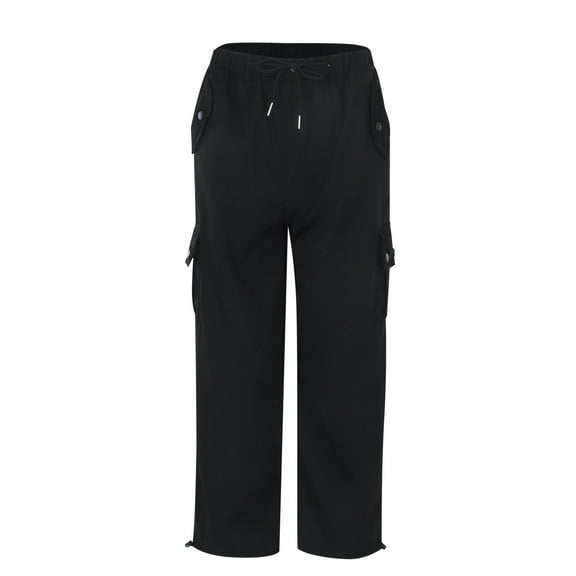 Cargo Pants for Girls Lightweight High Waisted Girls Wide Leg Pants with Pockets Casual Straight Teen Girl Pants for Teen Girls 11-12 Years