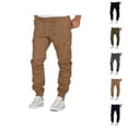 thumbnail image 1 of Cargo Pants for Men 2025 Elastic Waist Drawstring Casual Cargo Jogger with Multiple Pockets Mens Trousers, 1 of 7