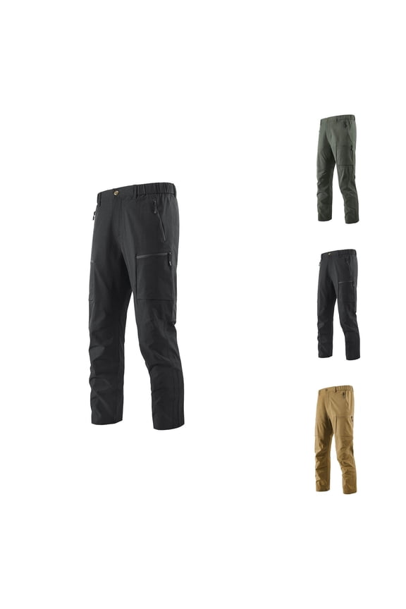 Cargo Pants for Men 2025 Lightweight Outdoor Relaxed Fit Casual Combat Pants with 6 Zipper Pockets Mens Trousers