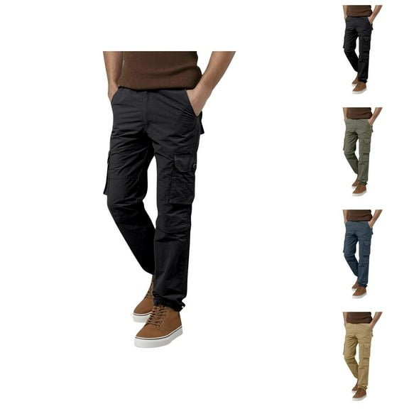 Cargo Pants for Men 2025 Outdoor Quick Dry Straight Leg Convertible Zip Off Combat Pants with Pockets Mens Trousers