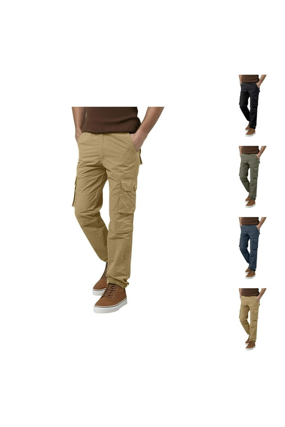 Cargo Pants for Men 2025 Outdoor Quick Dry Straight Leg Convertible Zip Off Combat Pants with Pockets Mens Trousers