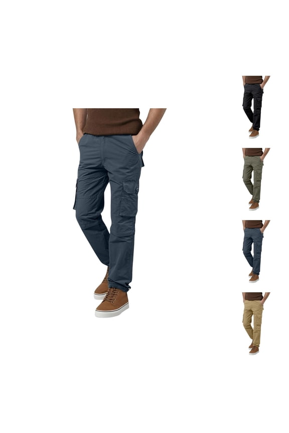 Cargo Pants for Men 2025 Outdoor Quick Dry Straight Leg Convertible Zip Off Combat Pants with Pockets Mens Trousers