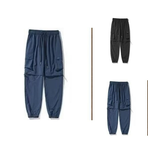 Cargo Pants for Men 2025 Waterproof Windproof Quick Dry Loose Fit Convertible Zip Off Combat Pants Mens Trousers