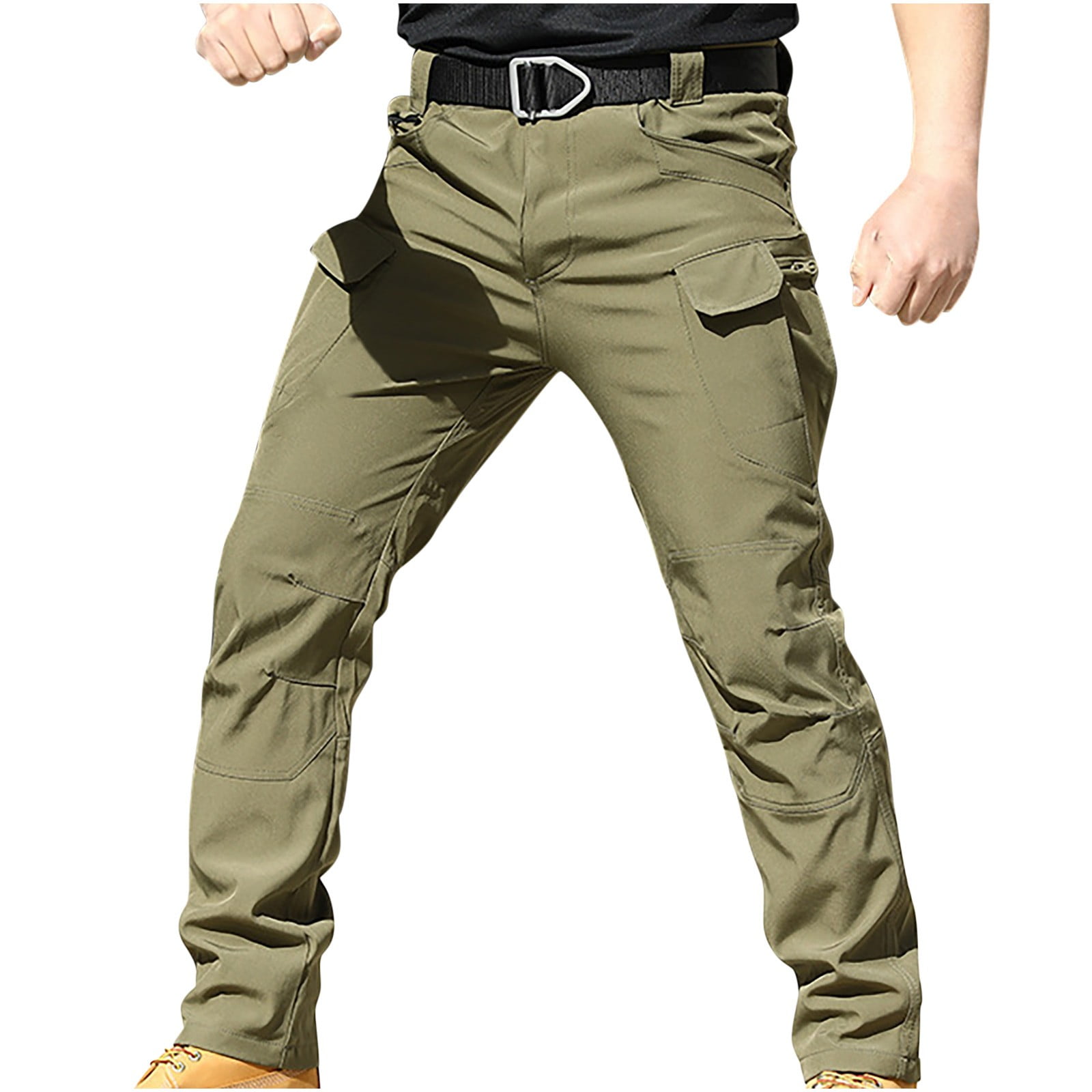 NATUVENIX Mens Work Pants Ripstop Tactical Pants For Men Lightweight Hiking Pants Men Water Resistant Cargo Pants Military