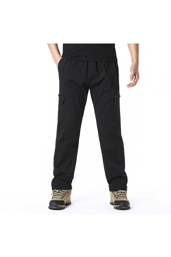 Cargo Pants for Men Big and Tall Tactical Combat Pants Mens Hiking Climing Outdoor Cotton Trousers Straight Fit Loose