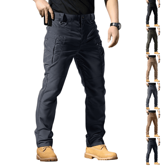 Cargo Pants for Men Carpenter Jeans Fishing Outdoor Cargo Sweats Rain Pant Stretch Cargo Joggers Breathable Construction Work Pants Blue XL