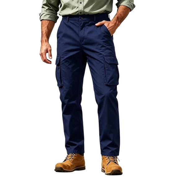 Cargo Pants for Men Casual Elastic Waist Work Pants