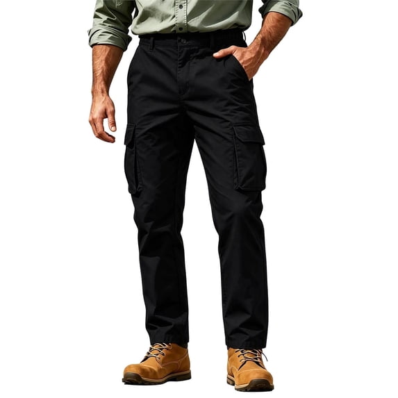 Cargo Pants for Men Casual Elastic Waist Work Pants