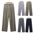 thumbnail image 1 of Cargo Pants for Men Clothes Men's Solid Color Pants Elastic Waist Casual Fashionable Full Length Pants Navy 2Xl, 1 of 5