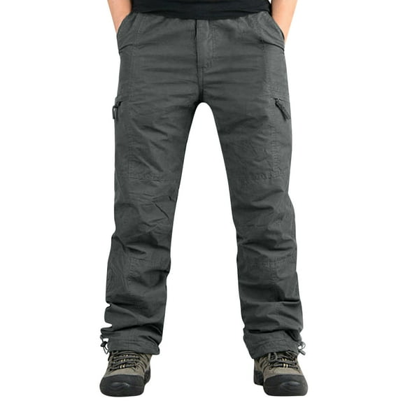 Cargo Pants for Men Fashion Multi Pocket Zipper Buckle Pants Tooling Pants Casual Comfort Outdoor Daily Wear